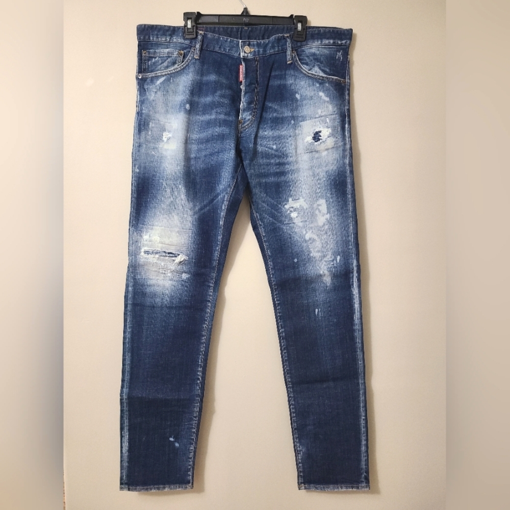 DSQUARED2 🇨🇦 Distressed Cool Guy Jeans - Fits 42" Waist, Blue